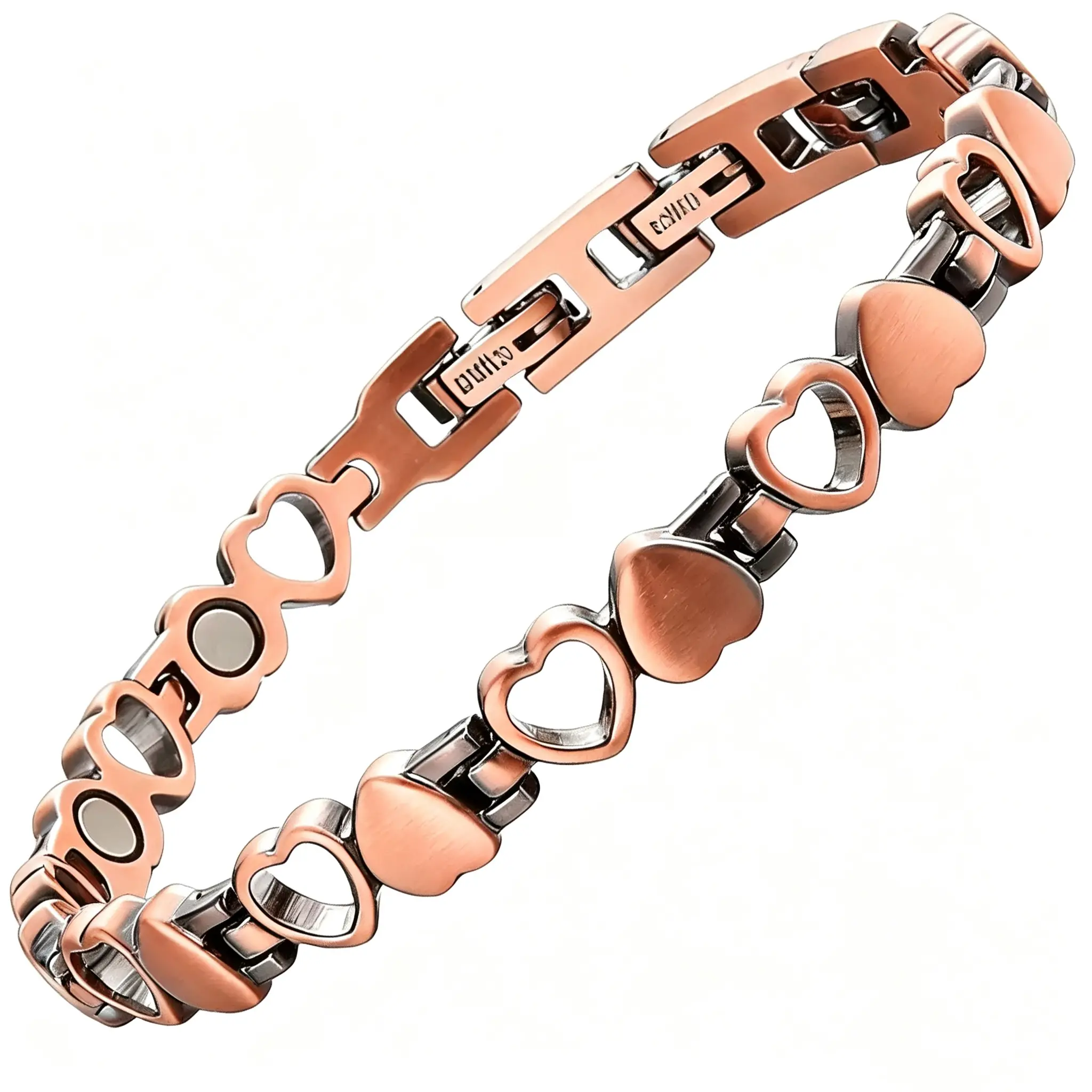 Pure Copper Magnetic Anklet and Bracelet Set for Women, Trendy Wearable Jewelry with 3800 Gauss Magnets, Sizing Tool Included, Ankle Bracelet, Women's Fashion, Adjustable Size Bracelets & Bangles