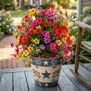 Realistic Artificial Flower Garden Stake – Durable, UV & Wind Resistant, Easy-Care Outdoor Decor for Spring & Summer