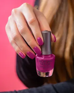 Morgan Taylor Pop-arazzi Pose - Hot Pink Creme, Professional Lacquer, Vibrant, Chip-Resistant, Fast-Drying, Long-Lasting, High-Shine, Perfect for Manicures & Pedicure, 15mL.