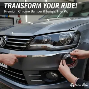 Car Chrome Decoration Pieces, Universal Side Stripes, Self-Adhesive UV Protection, Scratch Resistant, Perfect for Windows, Bumpers, Outdoor Decor