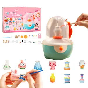 Pottery Wheel for Kids and Beginners, Mini Pottery Wheel Kit with Clay Sculpting Tools, Diy Toy,Clay Wheel, Air Dry Clay, Arts & Crafts for Boys and Girls, Christmas Gift,Dealsforyoudays Air Drying Clay Clay Art Items bedazzling kit