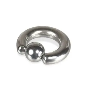 Prince Albert Piercing Captive Bead Ring 0G & 00G