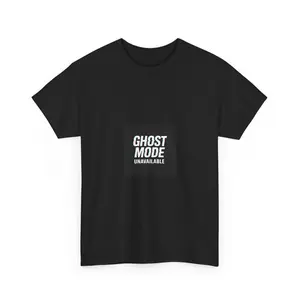v3 Ghost Mode Tee — "Ghost Mode Unavailable" Minimal Graphic T‑Shirt