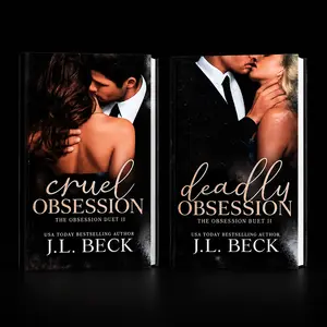 Dark Mafia Romanc: Obsession Duet Book 1-2 Signed Paperback Bundle with Cruel Obsession & Deadly Obsession by J.L. Beck for Action Suspense and Spice Readers