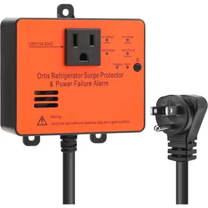 Refrigerator Surge Protector & Power Failure , Protects Against  Abnormalities, with LED  Light & 110dB , Ideal for Refrigerators, Freezers, and Sewage