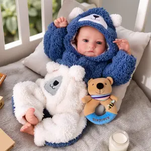 BABESIDE Aiden 20 Inch Lifelike Reborn Baby Doll Boy Handmade Realistic Soft Body Poseable Newborn with Toy & Gift Box for Kids Age 3+