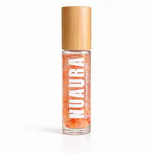 Divine Feminine Crystal Infused Essential Oil Roll-On with Rose Quartz for Emotional Balance & Inner Calm Soft Floral Blend