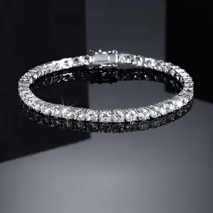 Elegant luxury itennis bracelet,  all-in-one daily and party accessories, four seasons jewelry.Luxurious Appearance Classic Finish