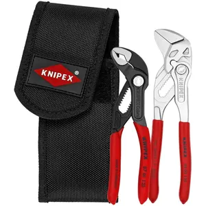 KNIPEX (00 20 72 V01) 2 Pc Mini Pliers In Belt Pouch (86 03 150 & 87 01 125)