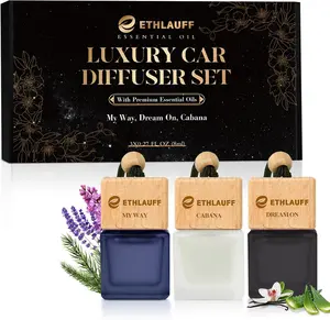 Car Air Freshener  Pack   Way, Dream On, Cabana Hotel Collection Diffuser Oil Inspired The One Hotel, Car Fresheners for Women & Men, + days Long Lasting, .FL OZ/ML