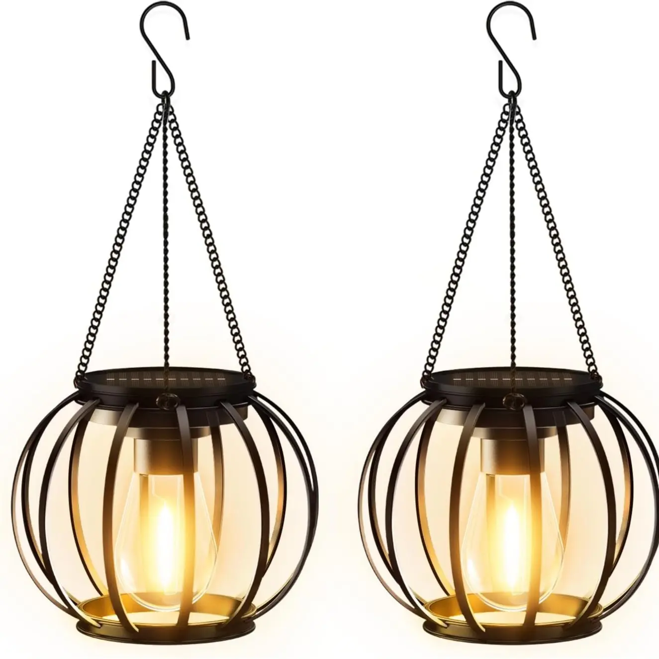 2Packs-wrought iron lantern