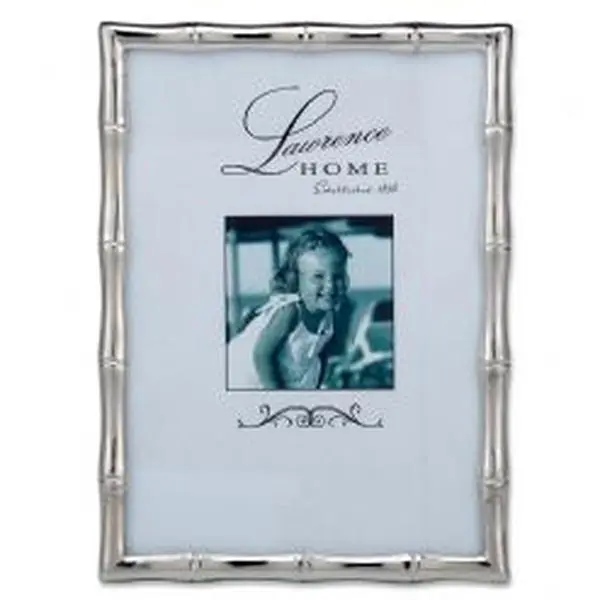 LawrenceFrames 710157 5 x 7 in. Bamboo Picture Frame, Silver
