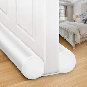 Under Door Draft Stopper Cold Air Blocker - Large Doors Seal Gap Bottom of Doors 36" Adjustable 30" 32" 36" Weather Stripping Noise Blocker Interior Front Door Sweep Soundproof Door Accessories