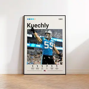 Football PosterLuke Kuechly Poster, Carolina Panthers Poster, NFL Poster, Sports Poster, NFL Fans, Football Poster, NFL Wall Art, Sports Bedroom Posters