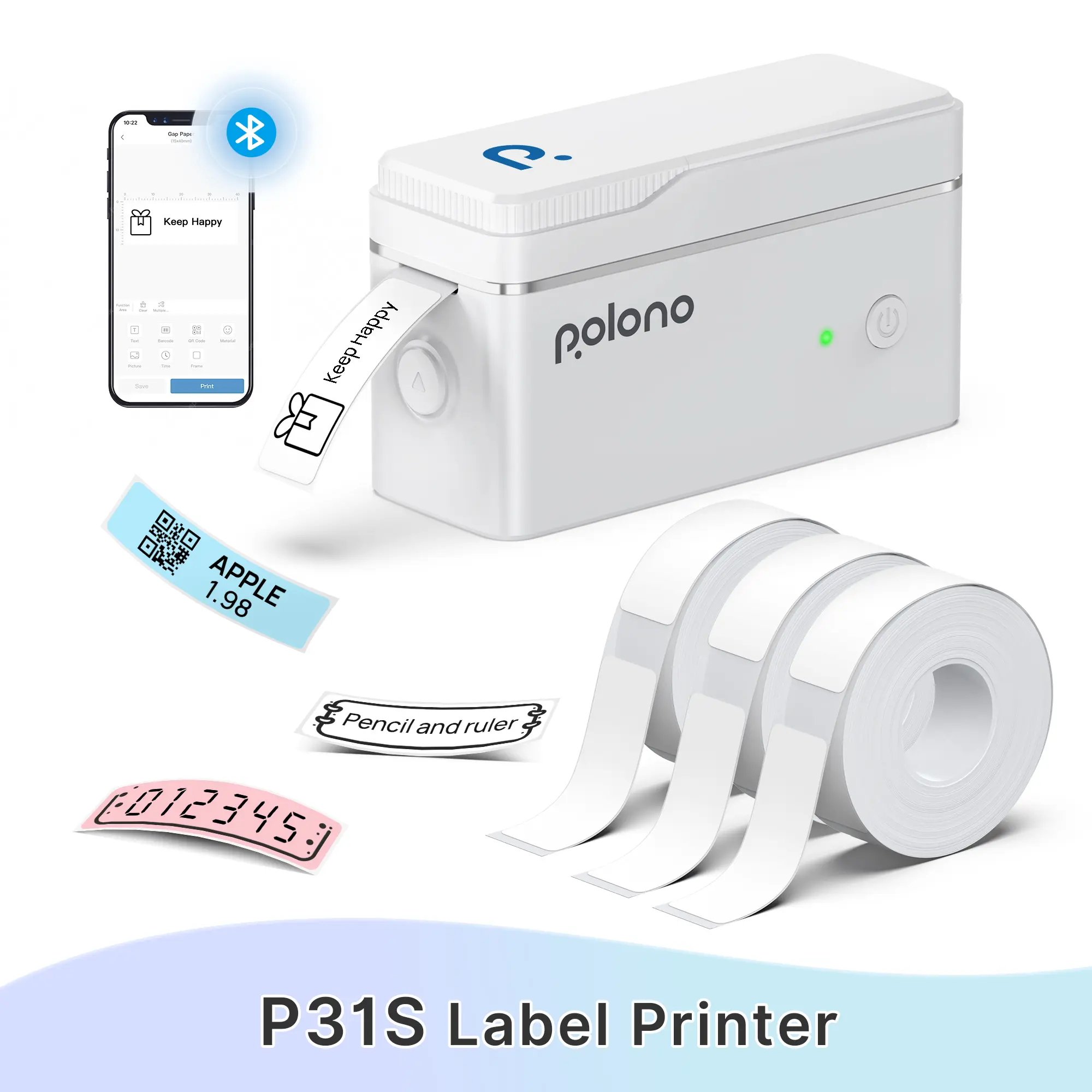 White Printer+ 3 Roll