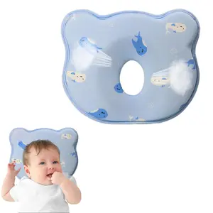Soft and Breathable Baby Pillow with Memory Foam and Bear Design Breathable Bedding Set Ideal for Infants