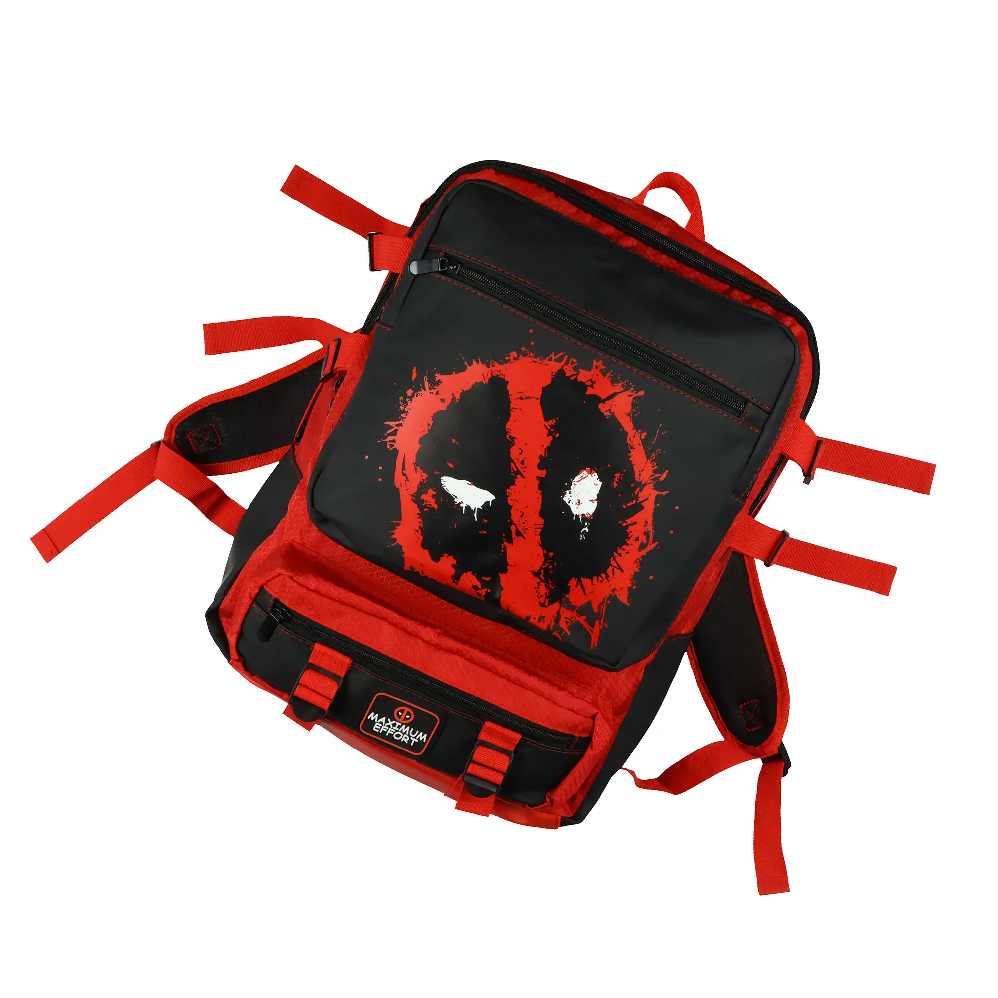 Marvel Deadpool Backpack Maximum Effort Built-Up Utility Laptop Tech ...