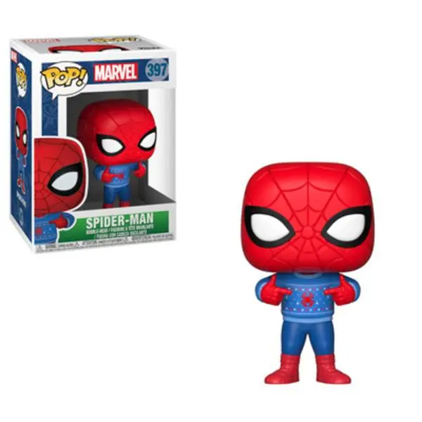 Funko POP! Marvel: Holiday - Spider-Man with Ugly Sweater  [COLLECTIBLES] Vinyl figurine/statue