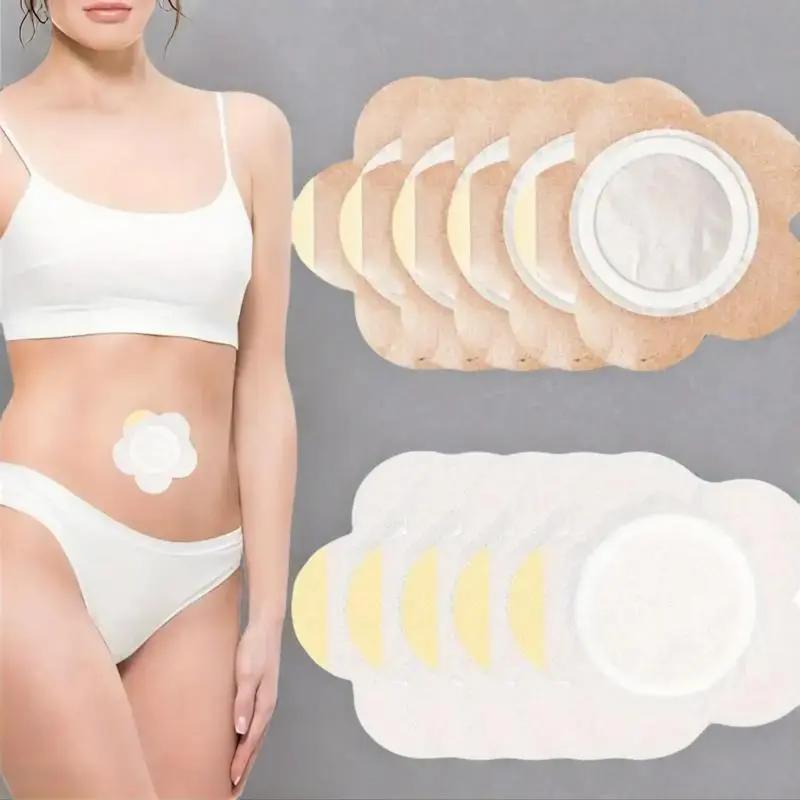 50-Pcs Waterproof Belly Button Fixing Sticks - Breathable Non-Woven Adhesive Fixing Tape for Scar Coverage, Beauty & Personal Care Skincare Tools
