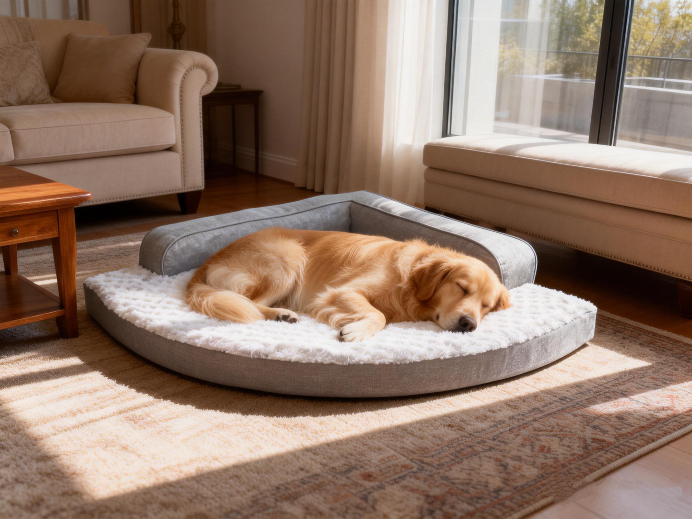 Large Dog Bed - XL Orthopedic Egg-Crate Memory Foam Dog Beds with Removable Washable Cover, Waterproof Pet Beds with Non-Slip Bottom, Grey