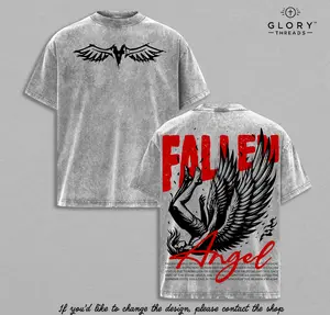 Fallen Angel Shirt Vintage Washed Tee / Hoodie / Sweatshirt | Dark Aesthetic Graphic Tee | Angel Wing Streetwear | Grunge Oversize Shirt for Men Women Jesus Apparel  Christian Based Clothing