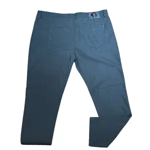 Barocco Slate Black Greek Key Pattern Pants