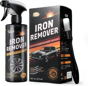 Iron Remover,Fallout & Iron Remover for  Detailing,Fast Removal  Dust & Rust and Wheel Cleaner,Safe for    & Wheels,Tire Shine and Preps for Wax (16oz)