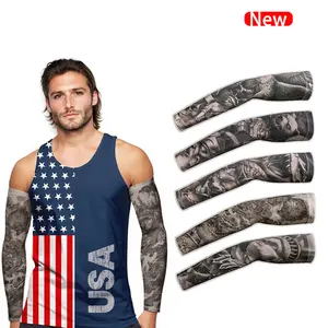 Temporary Arm Sleeve Tattoo for Men and Women ,Waterproof Realistic Fake Tattoos Long lasting,Sun UV Protection Arms Warmers Tattoo Cover for Outdoor Sports Cycling Hiking