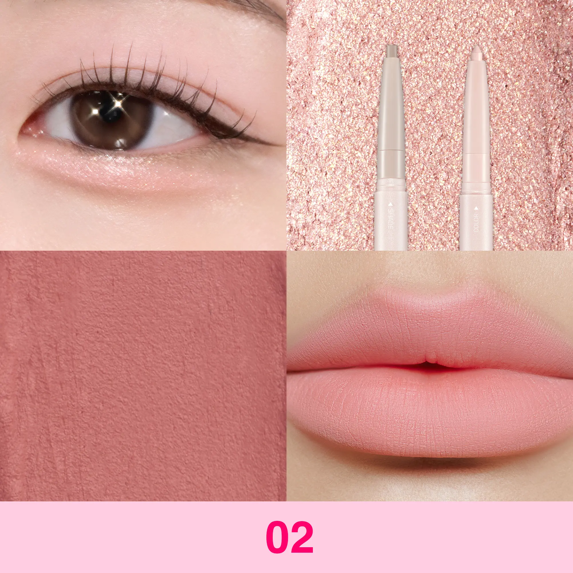 Over-lip 04 & Aegyo-Sal Under Eye Stick 01