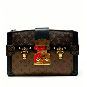 Pre-owned Louis Vuitton Monogram Reverse Trunk Clutch