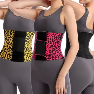 Lpxpass Leopard Print Waist Trainer Belt Triple Wrap Design for Women Tummy Control Trimmer Fit Womenswear Stylish Unisex Fit