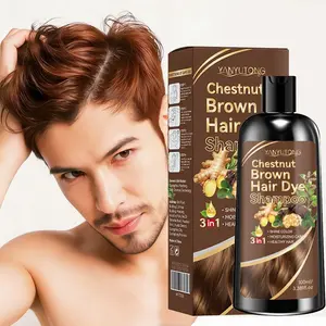 100ml men's plant-based hair dye shampoo, Coloring Shampoo, with a mild, plant-based formula, easy to operate no need blending, effortlessly covering white hair and enhancing men's image and temperament