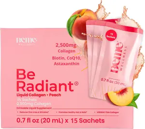 BeMe Liquid Collagen for Women – 2,500mg Marine Collagen Drink, Hydrolyzed Peptides, Biotin, CoQ10, Vitamin C and E Shots, Hair, Nail