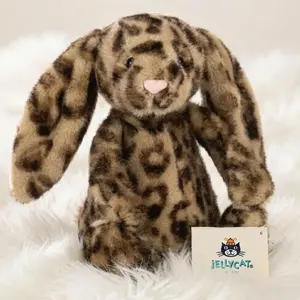 Exclusive NWT Jellycat Cobblehop Leopard Bunny – Luxury Soft Stuffed Animal Collectible