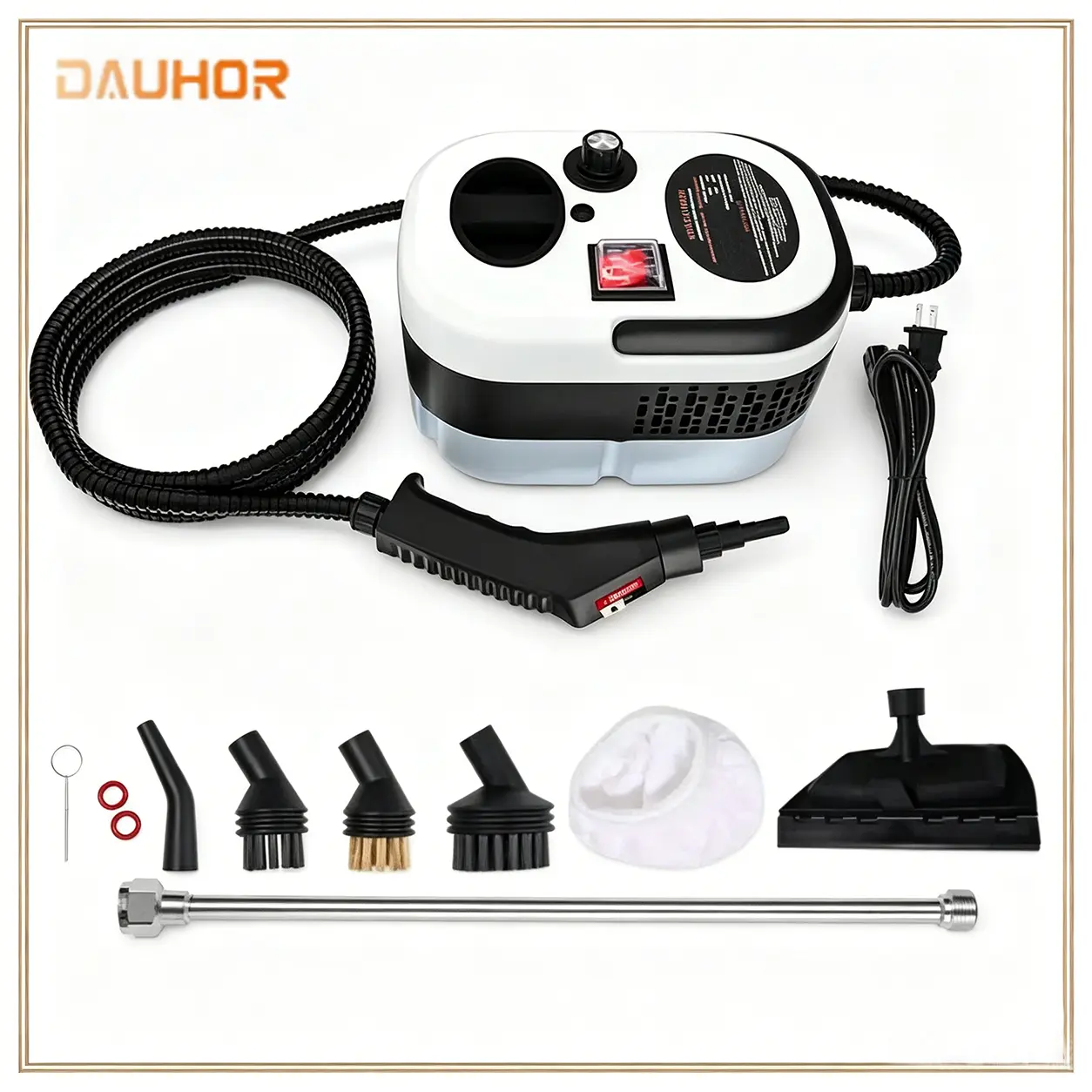 DauHor All-in-One Steam Cleaners Portable Handheld Steam Cleaner with 14/23 Accessories, ,Adjustable Levels, Fast Heat-Up Steamer for Kitchen, Bathroom, Tile & Car Cleaning | Efficient Grease Dirt Remover,  for Household & Auto Care