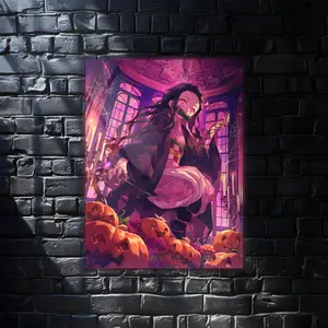 Nezuko Kimetsu no Yaiba Anime Wall Art Poster, Modern Wall Art, Anime Gifts, Wall Decor