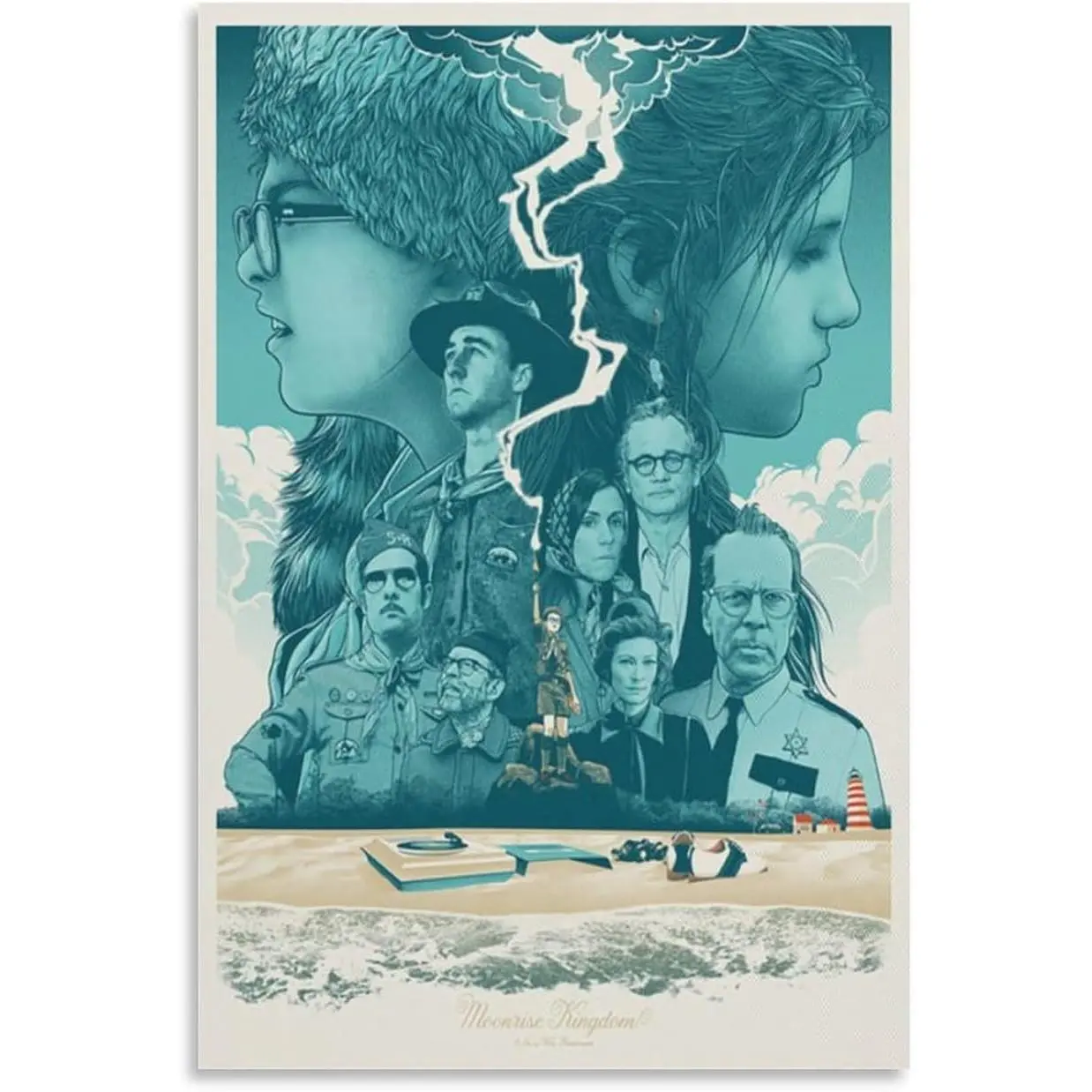 Moonrise Kingdom Canvas Poster - Quirky Wes Anderson Aesthetic, Whimsical Wall Art Decor (21) Room Aesthetic Poster Print Art Wall Painting Canvas Posters Modern Bedroom Decor
