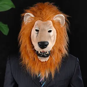 "Clearance Sale" Lion Latex Mask for Halloween, Prank Scares, and Cosplay. Creepy, Movie-Inspired Design for Adults. Perfect for Costume Parties, Shock Value, and Unique Gifts 40954