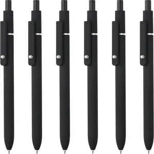 Retractable Gel Pens Black Ink Fine Point Smooth Writing Pens for Journaling and Office 0.5mm