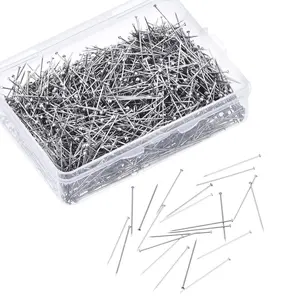 Straight Pins for Crafts, Sewing Pins for Fabric, Dressmaker Pins, Long 1.4 Inch Flat Head Pins for Quilting, Jewelry DIY, Sewing Supplies Crafts