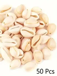50pcs Mini Shell Beads for Jewelry Making, DIY Earrings Bracelets Necklaces, Summer Style Craft Supplies, Natural Seashell Charms