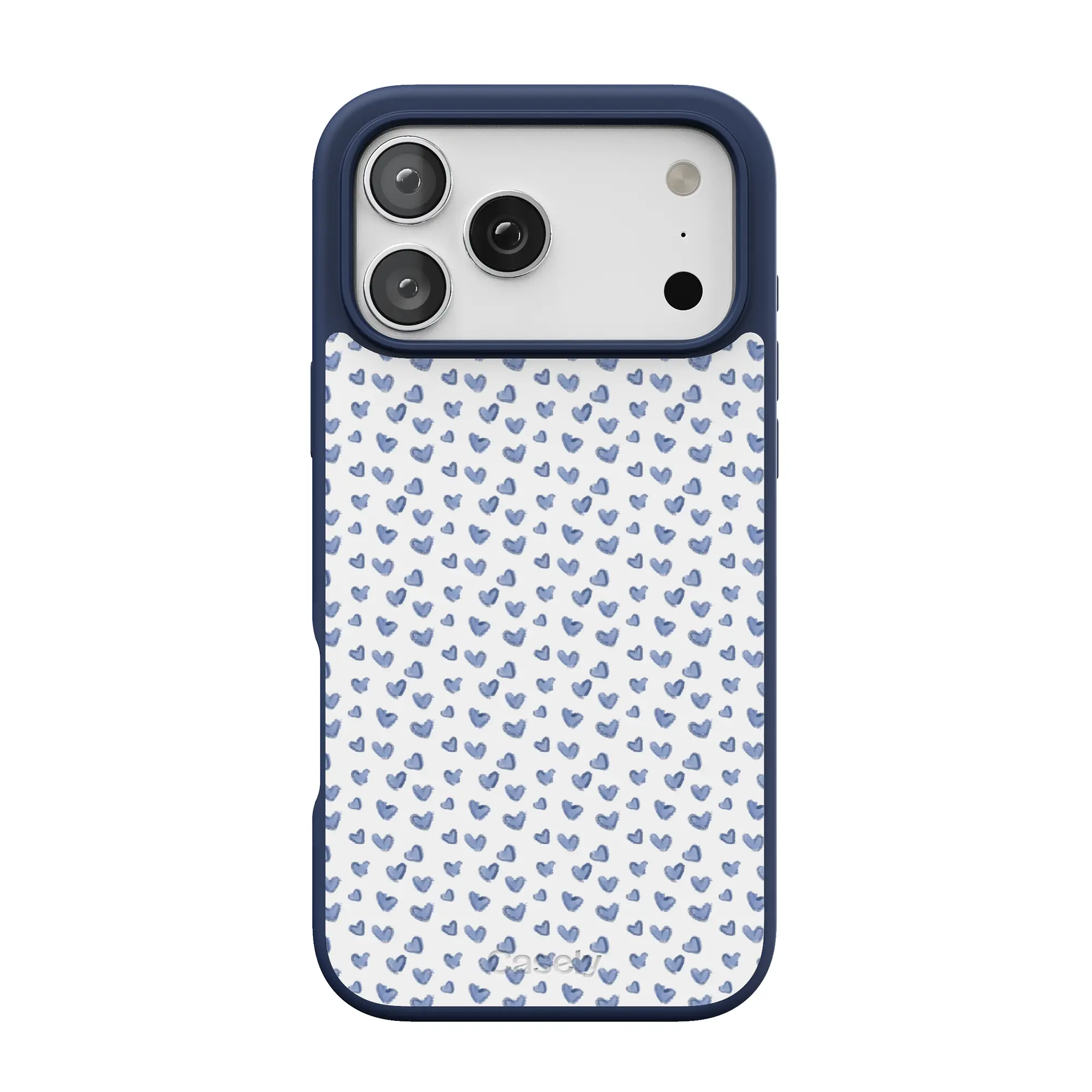 Casely Lovebug MagSafe Case - Blue Hearts Align Design, for Smartphone, Handheld, Cellphone Devices, Premium Protection, Casing, Accessories