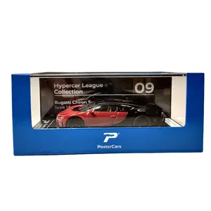 Kinsmart Hypercar League Bugatti Chiron Supersport 1:64 Scale Die-Cast Model Vehicle with Display Base and Acrylic Box diecast