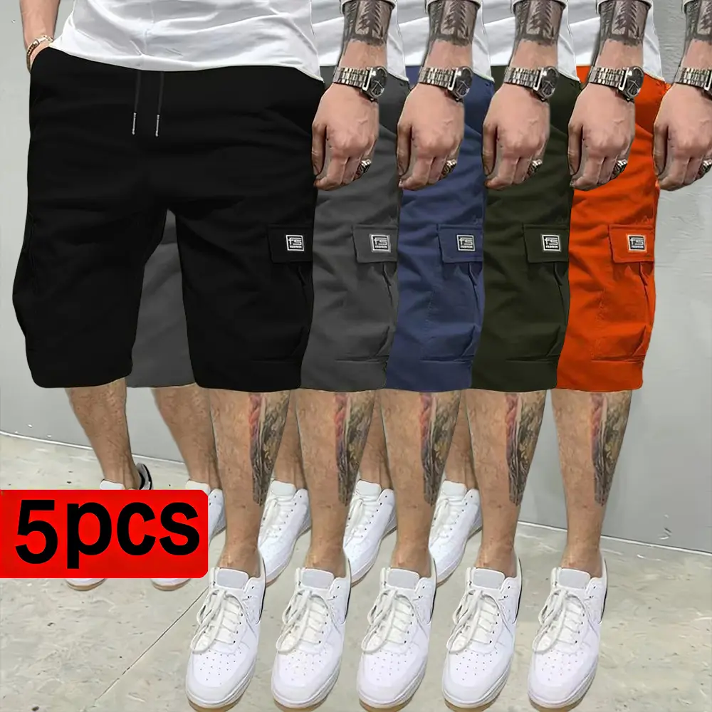 Black + Gray + Dark Blue + Army Green + Orange