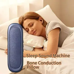 Sleep Bluetooth Under Pillow Speaker, Wireless Speaker, Bone Conduction Technology, 3D White Noise, Volume Control and Sleep Timer, Side Lying Friendly, Portable Travel, Natural Sound, Suitable for Gift Giving, Bedroom