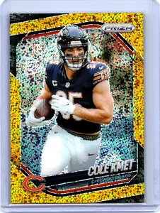 2025 Panini Prizm #112 Cole Kmet Gold Sparkle #/24