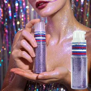 Body Glitter Spray Multi-Use Long-Lasting Shimmer Spray for Hair Face and Skin Suitable for Party Dating and Travelling Shimmering Body Makeup Cosmetic