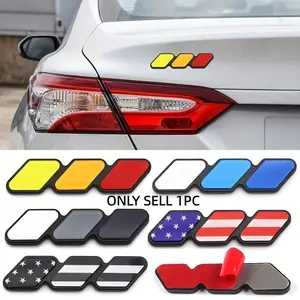 3-Color Emblem Stickers for Cars & Trucks - Durable Acrylic Material, Fits Tacoma, 4Runner, Tundra, Sequoia, RAV4, CHR, Camry, Highlander