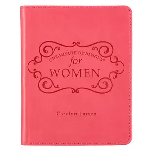 One-Minute Devotions for Women Pink Faux Leather