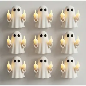 Halloween Ghost LED Night Light USB Powered, Suitable for Holiday Party Decoration and Bedroom Atmosphere Arrangement